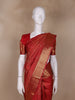Red Animels Woven Motifs Pure Kanchipuram Silk Saree - Diadem