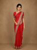 Red Butta Woven Design Banarasi Silk Saree