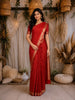 Red Butta Woven Pure Kanchipuram Silk Saree