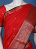 Red Diamond Designed Soft Silk Saree - Diadem