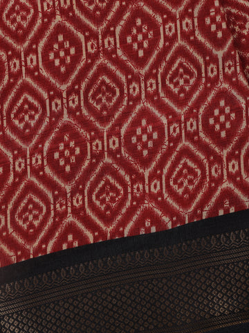 Red Diamond Prints Fancy Georgette Saree - Diadem
