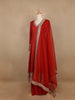 Red Dotted Design Georgette Anarkali Salwar Suit - Diadem