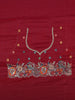 Red Embroidered Georgette Saree - Diadem