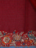 Red Embroidered Georgette Saree - Diadem