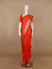 Red Floral And Diamond Mtif Zari Weaving Soft Silk Saree - Diadem