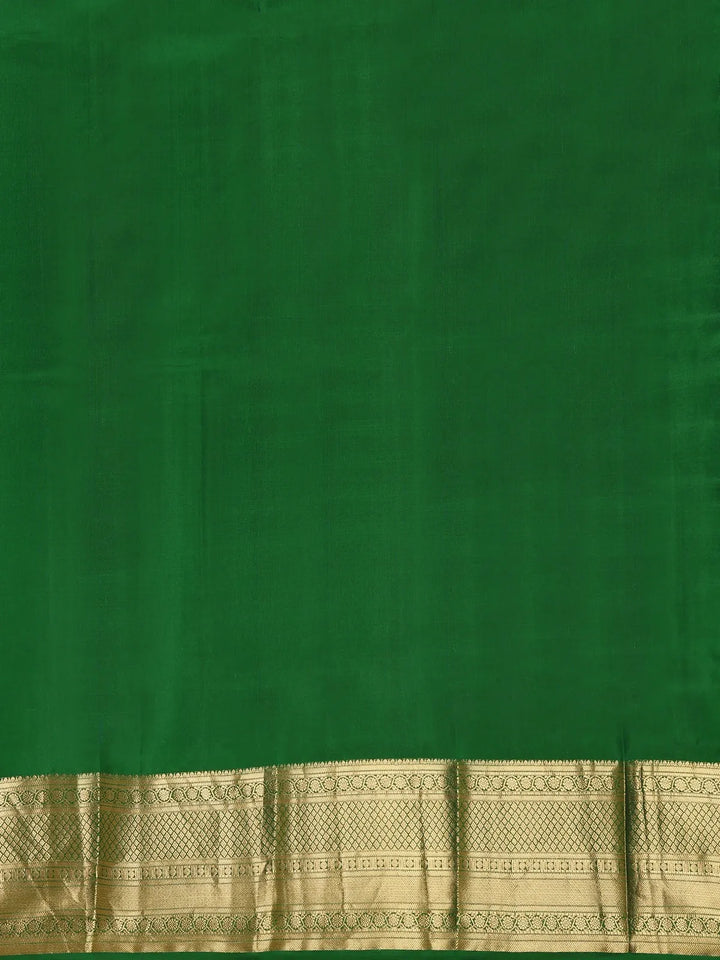 Red Floral Buttis Pure Kanchipuram Silk Saree - Diadem