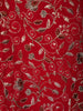 Red Floral Design Georgette Palazzo Suit