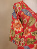 Red Floral Design Print Cotton Salwar Suit - Diadem