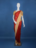 Red Floral Designed Soft Silk Saree - Diadem