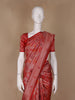 Red Floral Designed Soft Silk Saree - Diadem