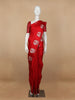 Red Floral Designed Banarasi Silk Saree - Diadem