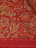 Red Floral Designed Chanderi Cotton Saree - Diadem