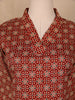 Red Floral Designed Cotton Salwar Suit - Diadem
