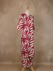 Red Floral Designed Cotton Salwar Suit - Diadem