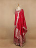 Red Floral Designed Georgette Sharara Salwar Suit - Diadem
