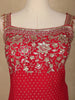 Red Floral Designed Georgette Sharara Salwar Suit - Diadem