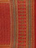 Red Floral Designed Kantha Work Chanderi Cotton Saree - Diadem