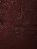 Red Floral Designed Men's Suit for Reception - Diadem