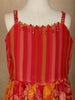 Red Floral Designed Semi Silk Lehenga