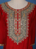 Red Floral Designed Semi Silk Straight Cut Salwar Suit - Diadem