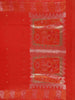 Red Floral Designed Semi Tussar Saree