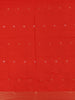 Red Floral Designed Semi Tussar Saree