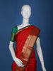 Red Floral Designed Soft Silk Saree