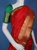 Red Floral Designed Soft Silk Saree