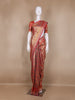 Red Floral Woven Banarasi Silk Saree - Diadem