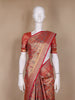 Red Floral Woven Banarasi Silk Saree - Diadem