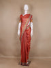 Red Floral Woven Banarasi Silk Saree - Diadem