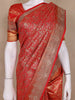 Red Floral Woven Banarasi Silk Saree - Diadem
