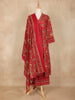 Red Floral Printed Cotton Salwar Suit - Diadem