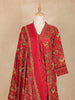 Red Floral Printed Cotton Salwar Suit - Diadem