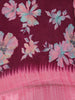 Red Floral Prints Fancy Georgette Saree - Diadem