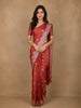 Red Floral Woven Design Pure Banarasi Saree
