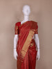Red Floral Woven Pure Kanchipuram Silk Saree