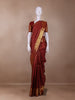 Red Floral Woven Pure Kanchipuram Silk Saree - Diadem