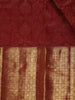 Red Floral Woven Pure Kanchipuram Silk Saree - Diadem