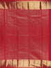 Red Floral Woven Pure Kanchipuram Silk Saree - Diadem