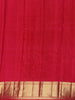 Red Floral Woven Pure Kanchipuram Silk Saree - Diadem
