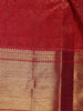 Red Floral Woven Pure Kanchipuram Silk Saree - Diadem