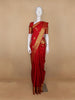 Red Floral Woven Pure Kanchipuram Silk Saree - Diadem