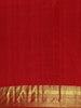 Red Floral Woven Pure Kanchipuram Silk Saree - Diadem