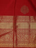 Red Floral Woven Pure Kanchipuram Silk Saree - Diadem