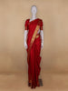 Red Floral Woven Pure Kanchipuram Silk Saree - Diadem