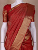 Red Floral Woven Pure Kanchipuram Silk Saree