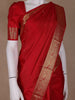 Red Floral Woven Pure Kanchipuram Silk Saree - Diadem