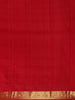 Red Floral Woven Pure Kanchipuram Silk Saree - Diadem