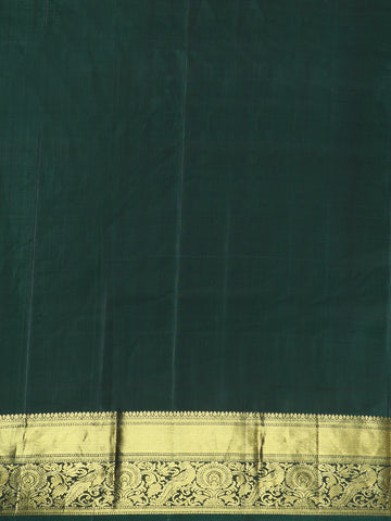 Red Floral Woven Pure Kanchipuram Silk Saree - Diadem